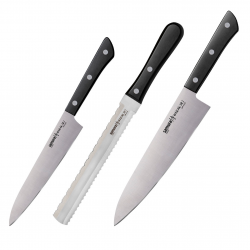 Набор кухонных ножей 3 в 1 Samura Harakiri SHR-0230B