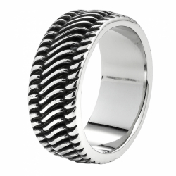 Кольцо Tyre Shape Ring с орнаментом в форме шины (19,7 мм) ZIPPO 2007180