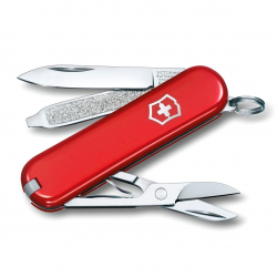 Многофункциональный складной нож-брелок Victorinox Classic SD Красный 0.6223